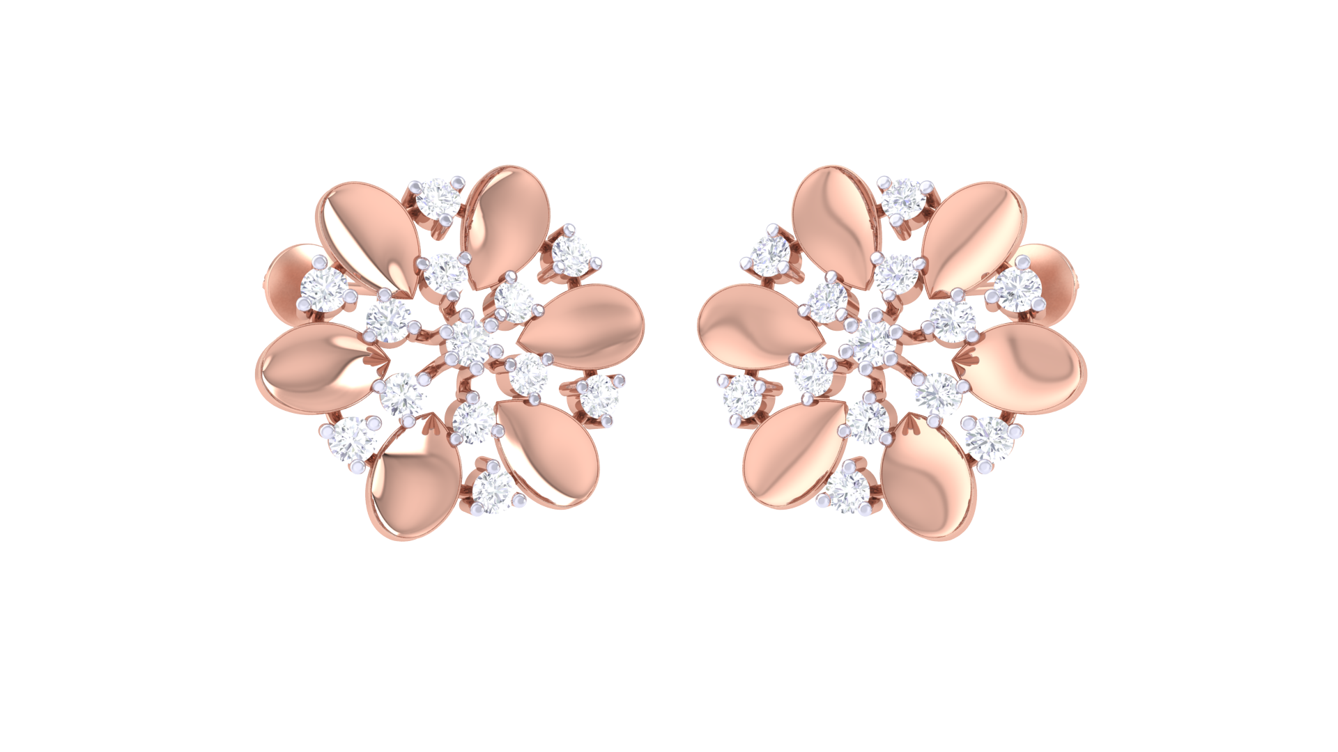 Aneytri Elara Blossom 925 Silver Earrings