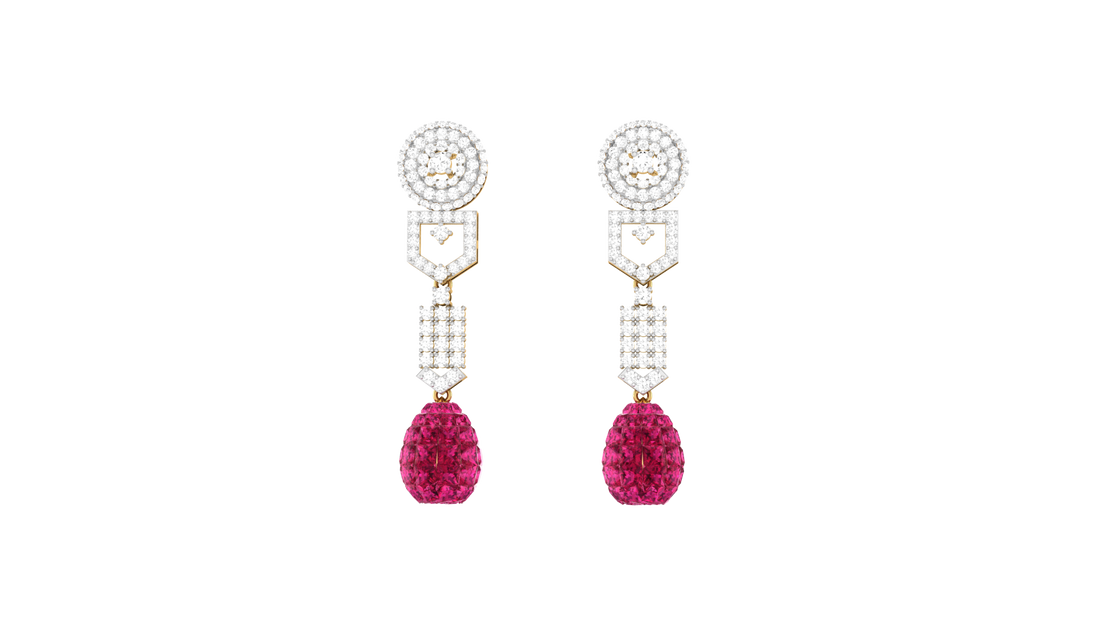 925 Silver Radiant Chain Drop Earrings