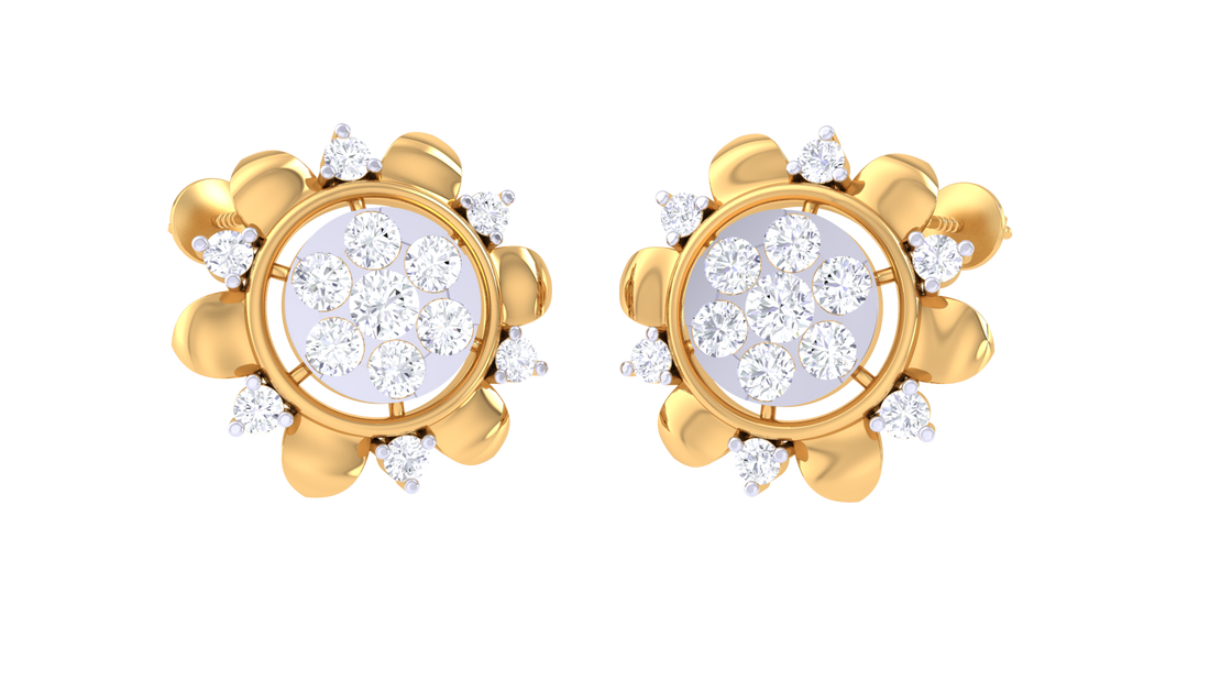 Blossom Radiance 925 Silver Earrings