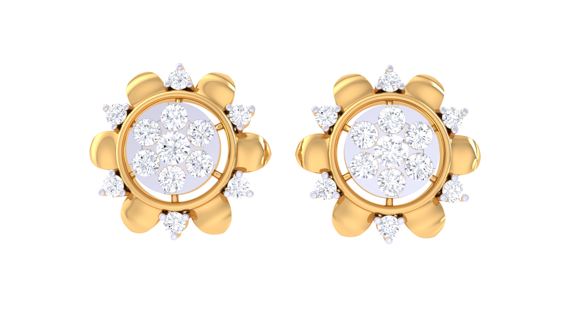 Blossom Radiance 925 Silver Earrings