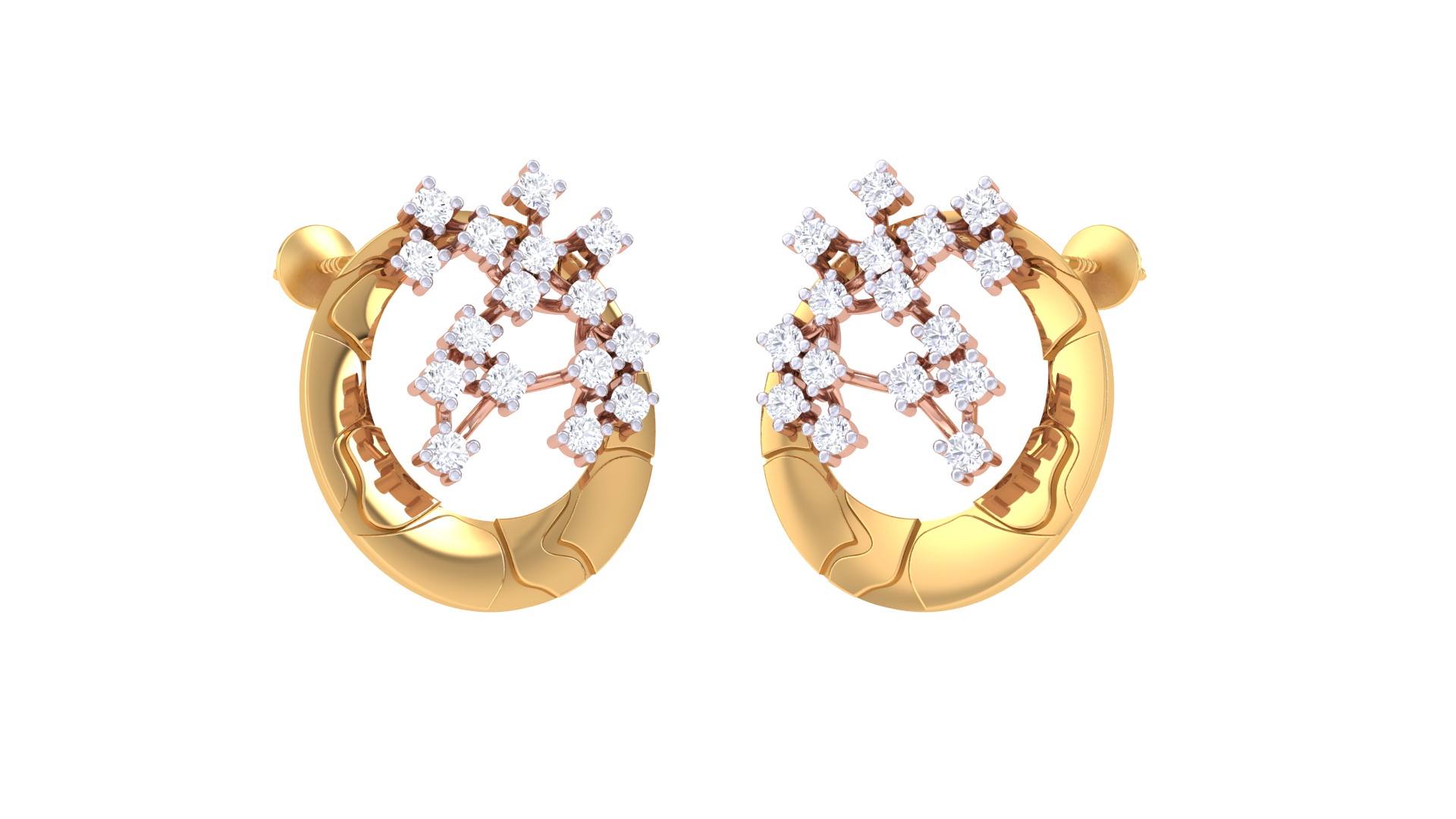 Starfire Hoop Sparkle 925 Silver Earrings