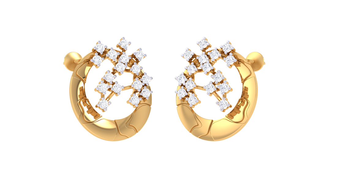 Starfire Hoop Sparkle 925 Silver Earrings