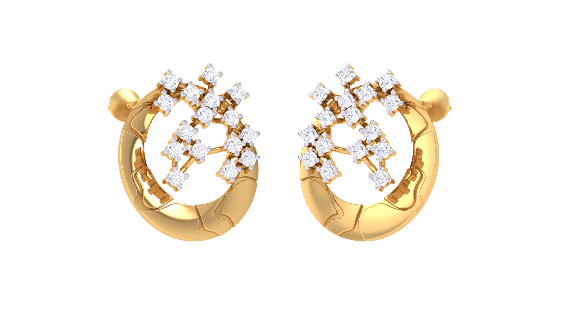 Starfire Hoop Sparkle 925 Silver Earrings