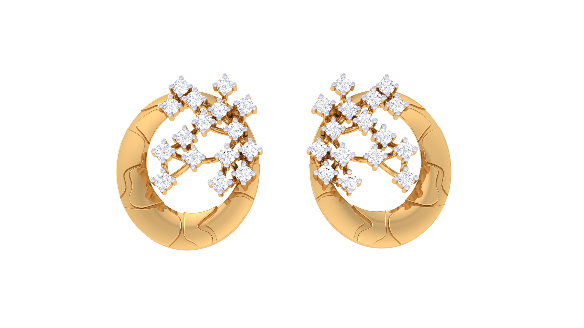 Starfire Hoop Sparkle 925 Silver Earrings
