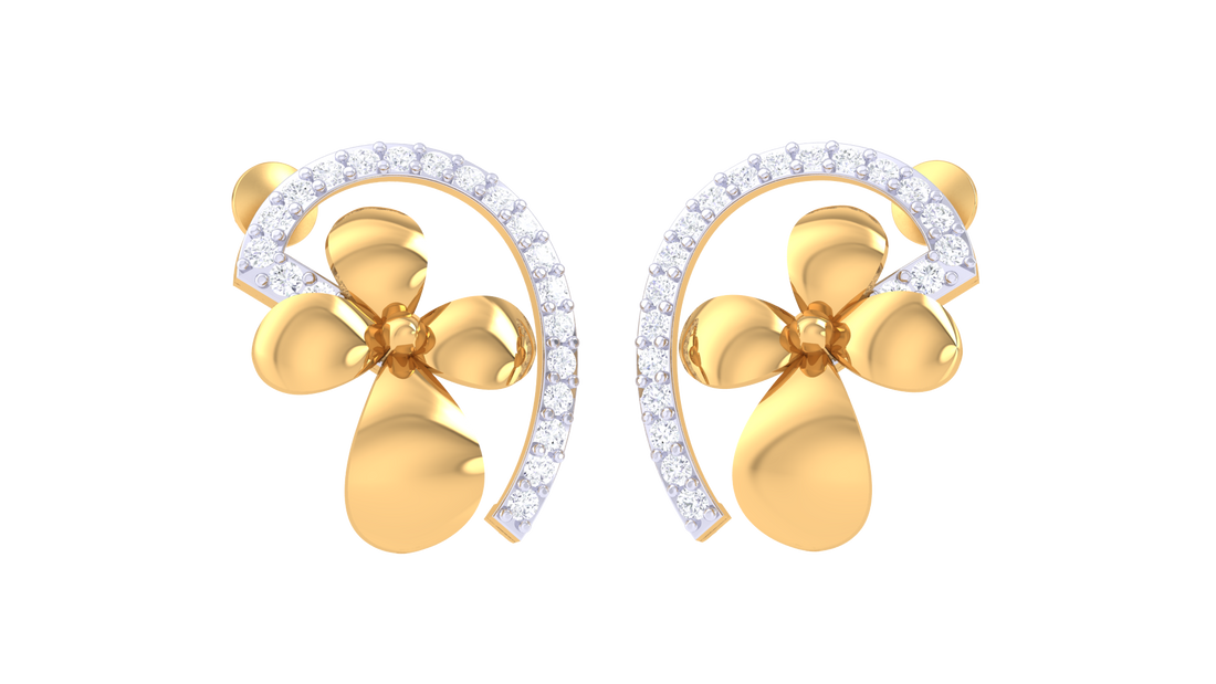 Petal Whisper 925 Silver Earrings