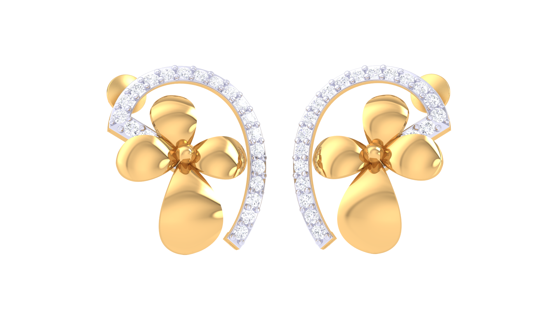 Petal Whisper 925 Silver Earrings