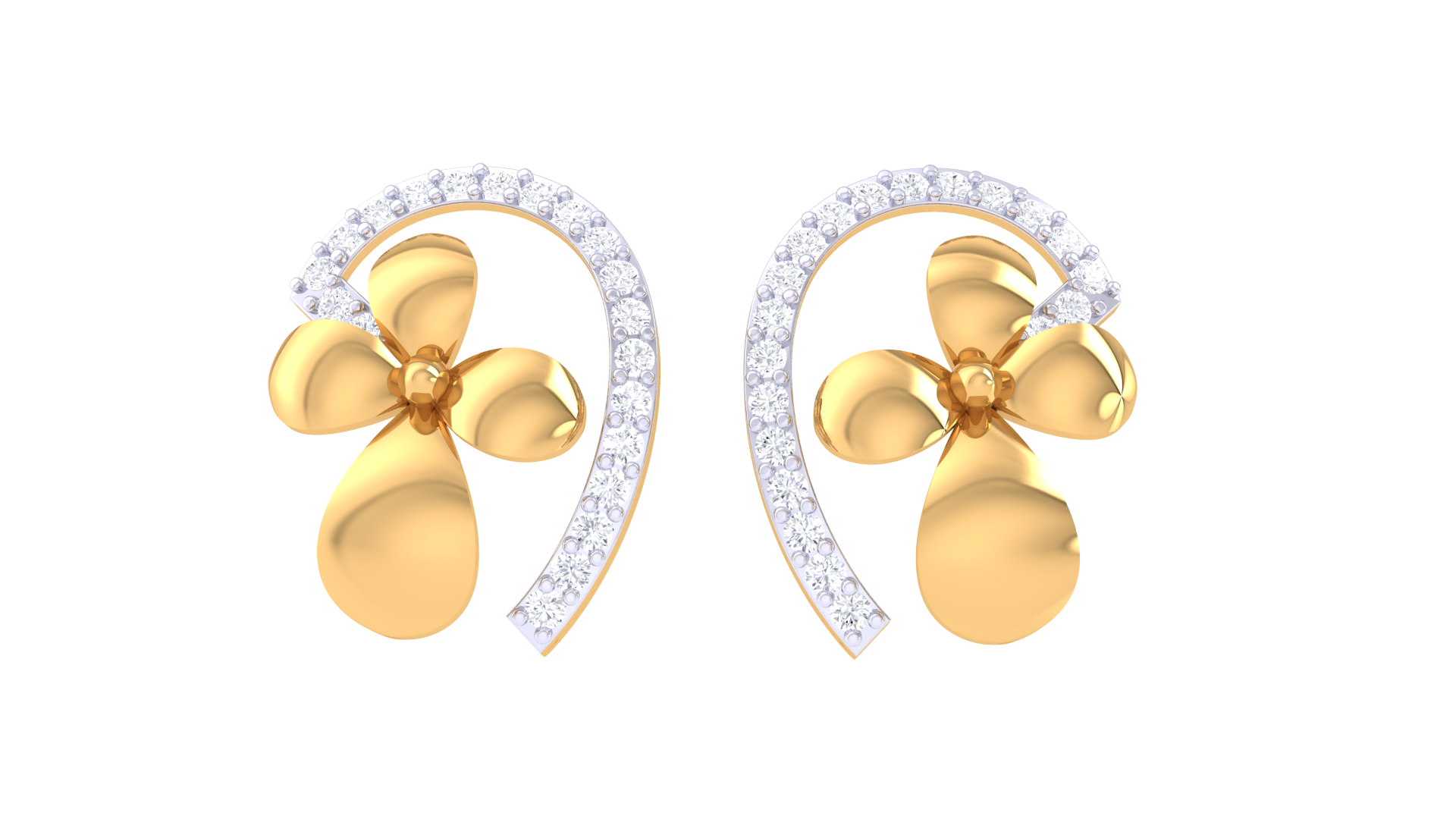 Petal Whisper 925 Silver Earrings