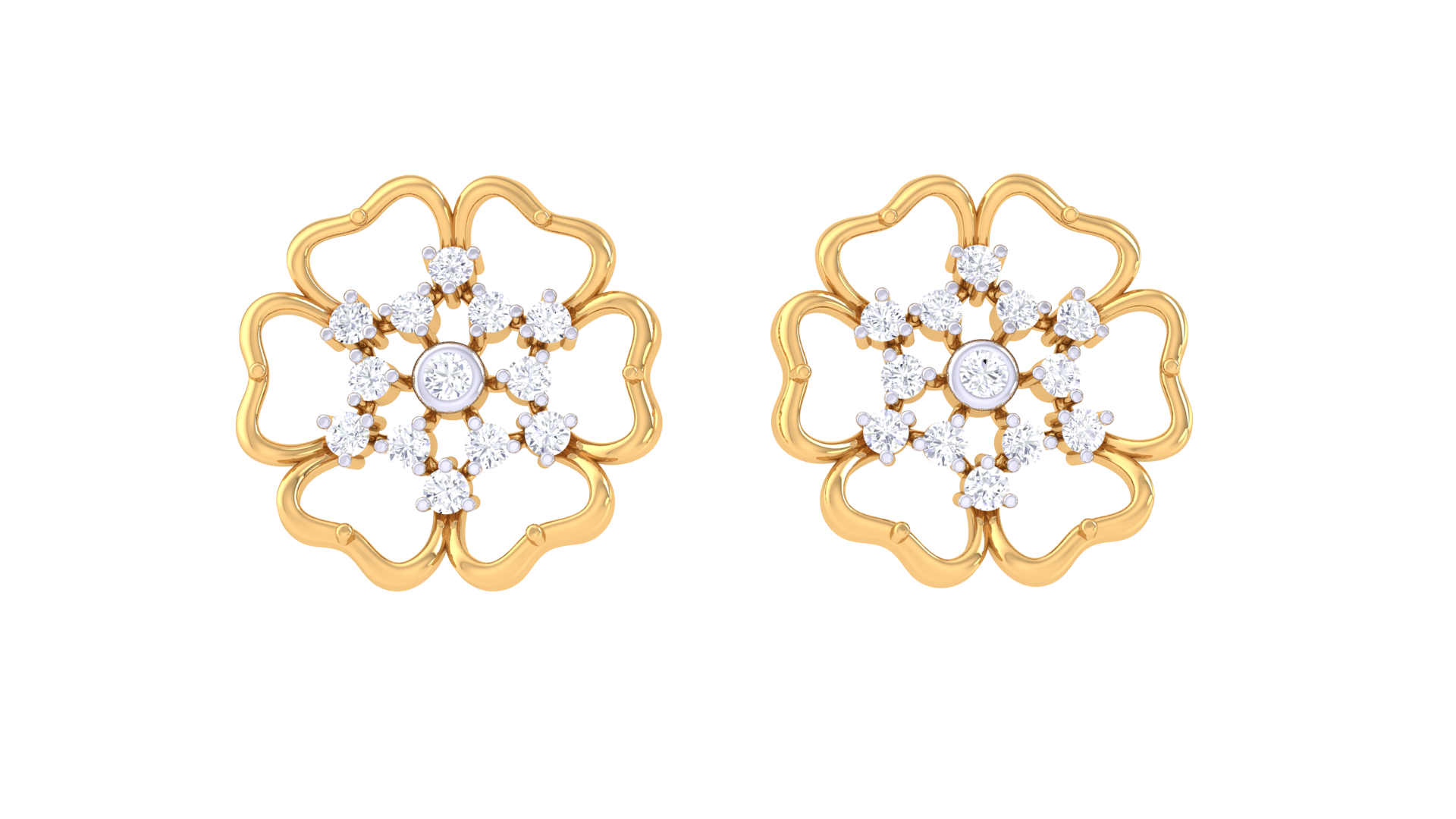 Petal Shine 925 Silver Earrings
