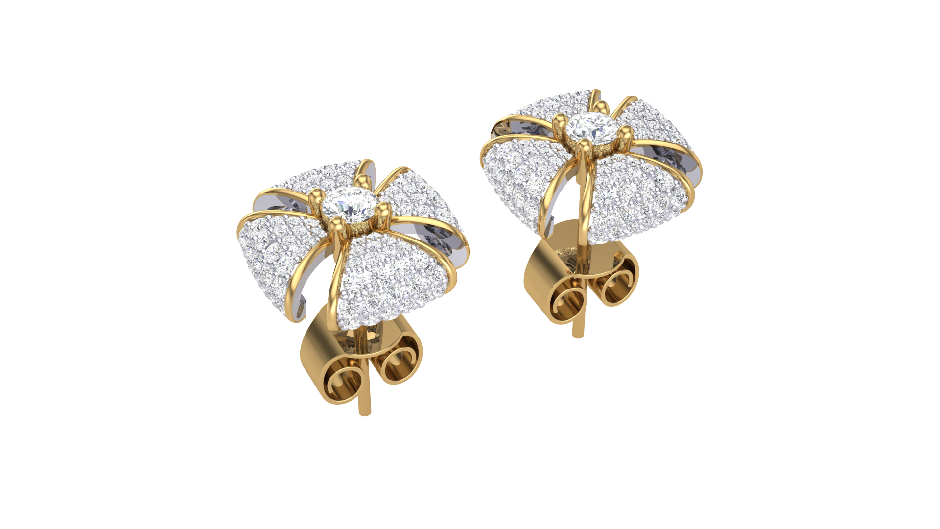 925 Silver Round and Flower Traditional Earrings for Girls & Women