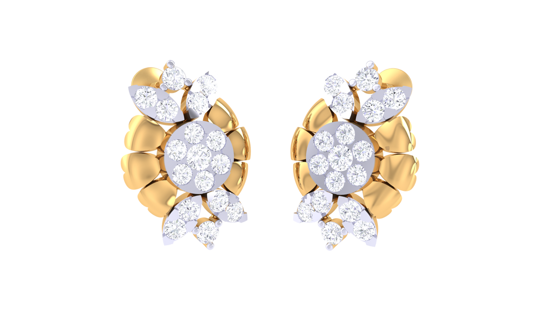 Blossom Charm 925 Silver Earrings