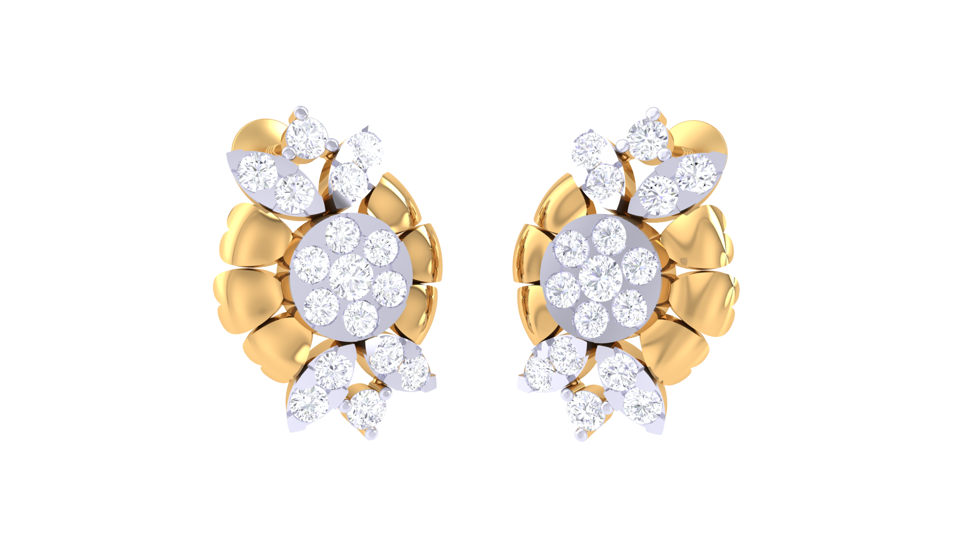 Blossom Charm 925 Silver Earrings
