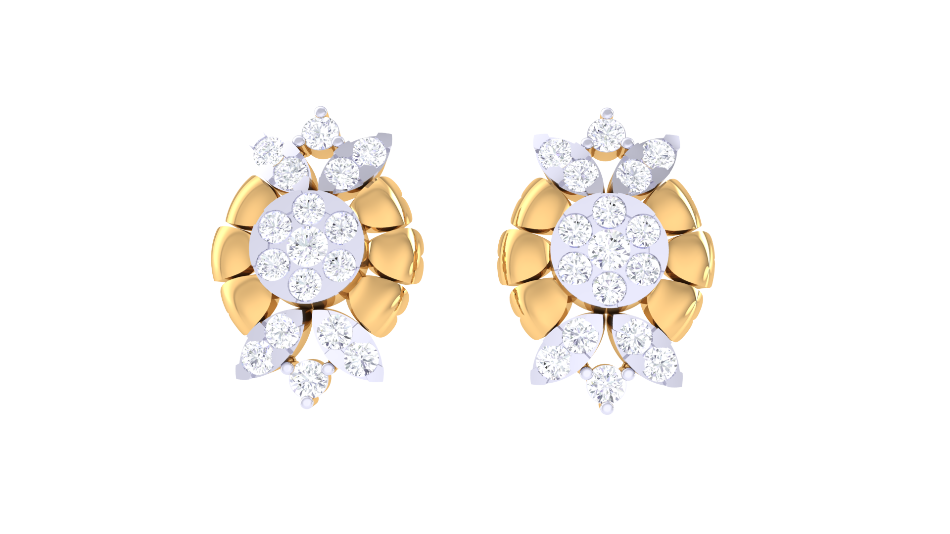 Blossom Charm 925 Silver Earrings