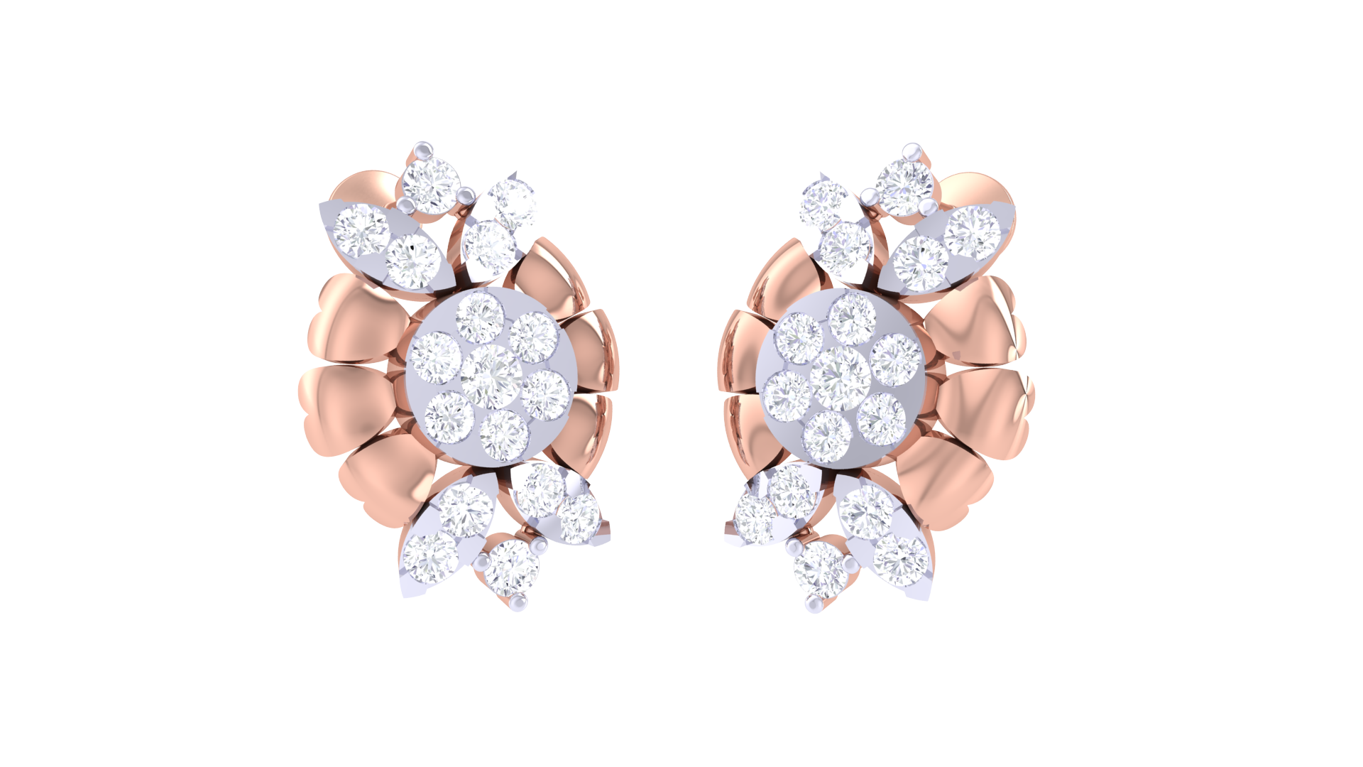 Blossom Charm 925 Silver Earrings