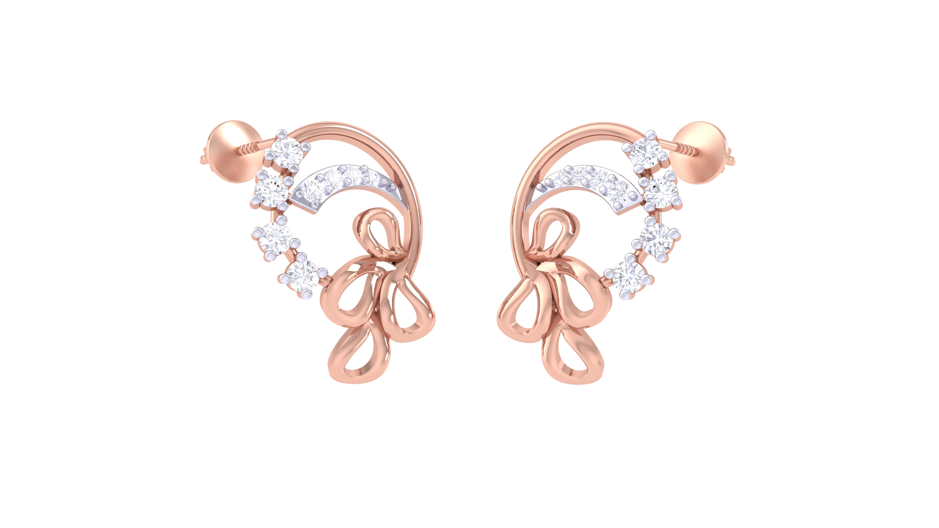 Twilight Petals 925 Silver Earrings