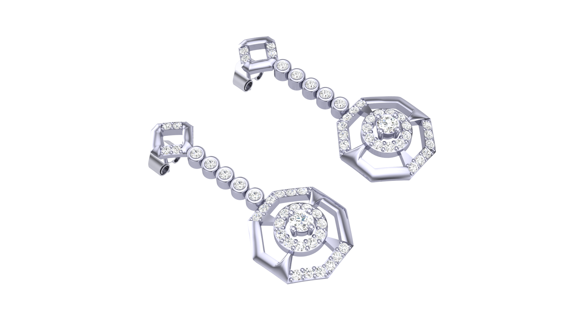 Hexagon Earrings