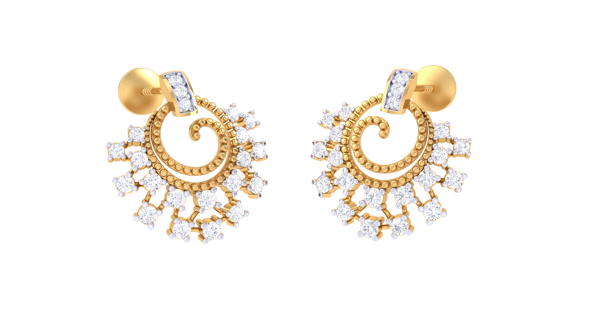 925 Silver Small Jhumka Flower Indian Traditional Earrings for Girls & Women