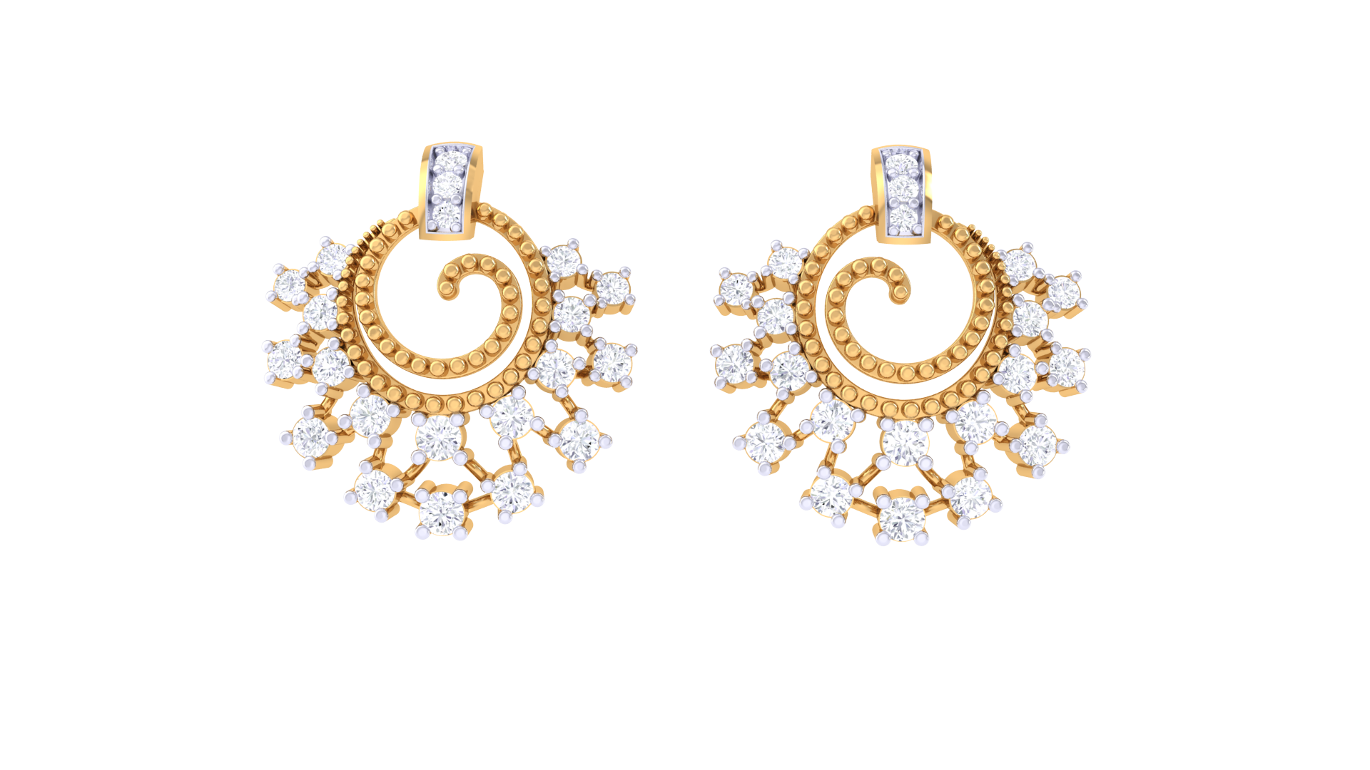 925 Silver Small Jhumka Flower Indian Traditional Earrings for Girls & Women