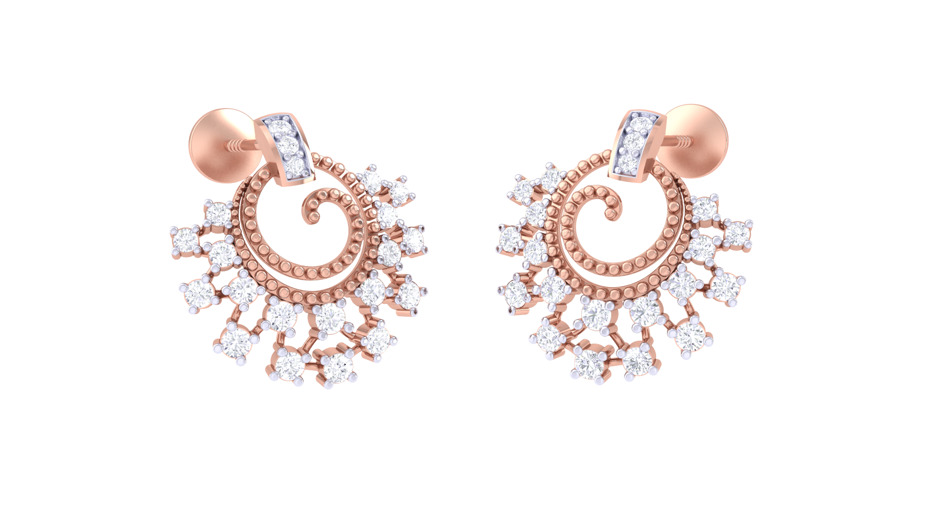 925 Silver Small Jhumka Flower Indian Traditional Earrings for Girls & Women