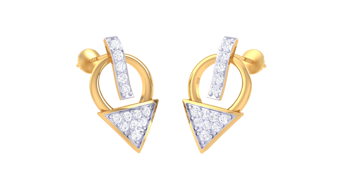 925 Silver Triangle Arrow Traditional Earrings for Girls & Women