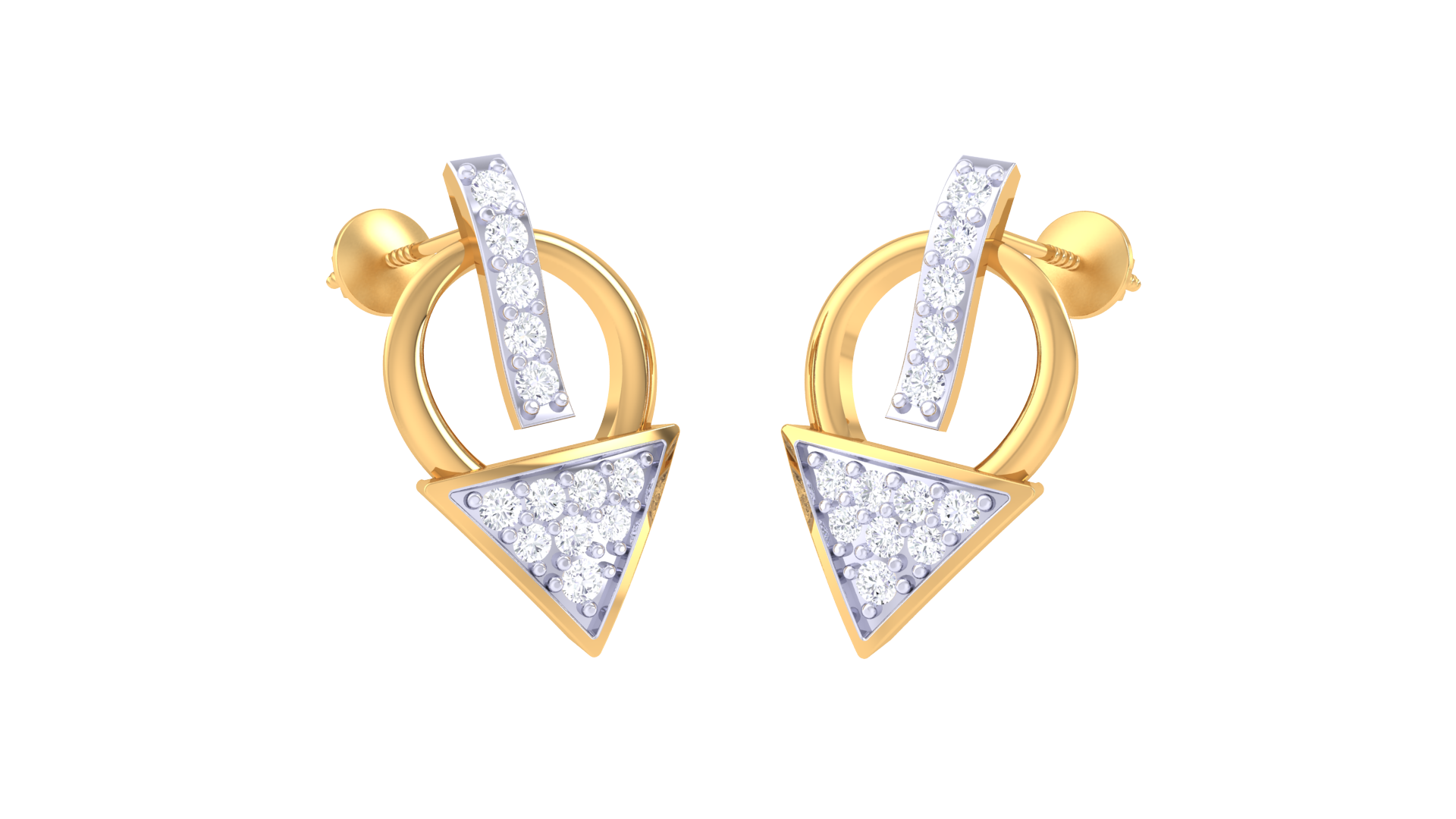 925 Silver Triangle Arrow Traditional Earrings for Girls & Women
