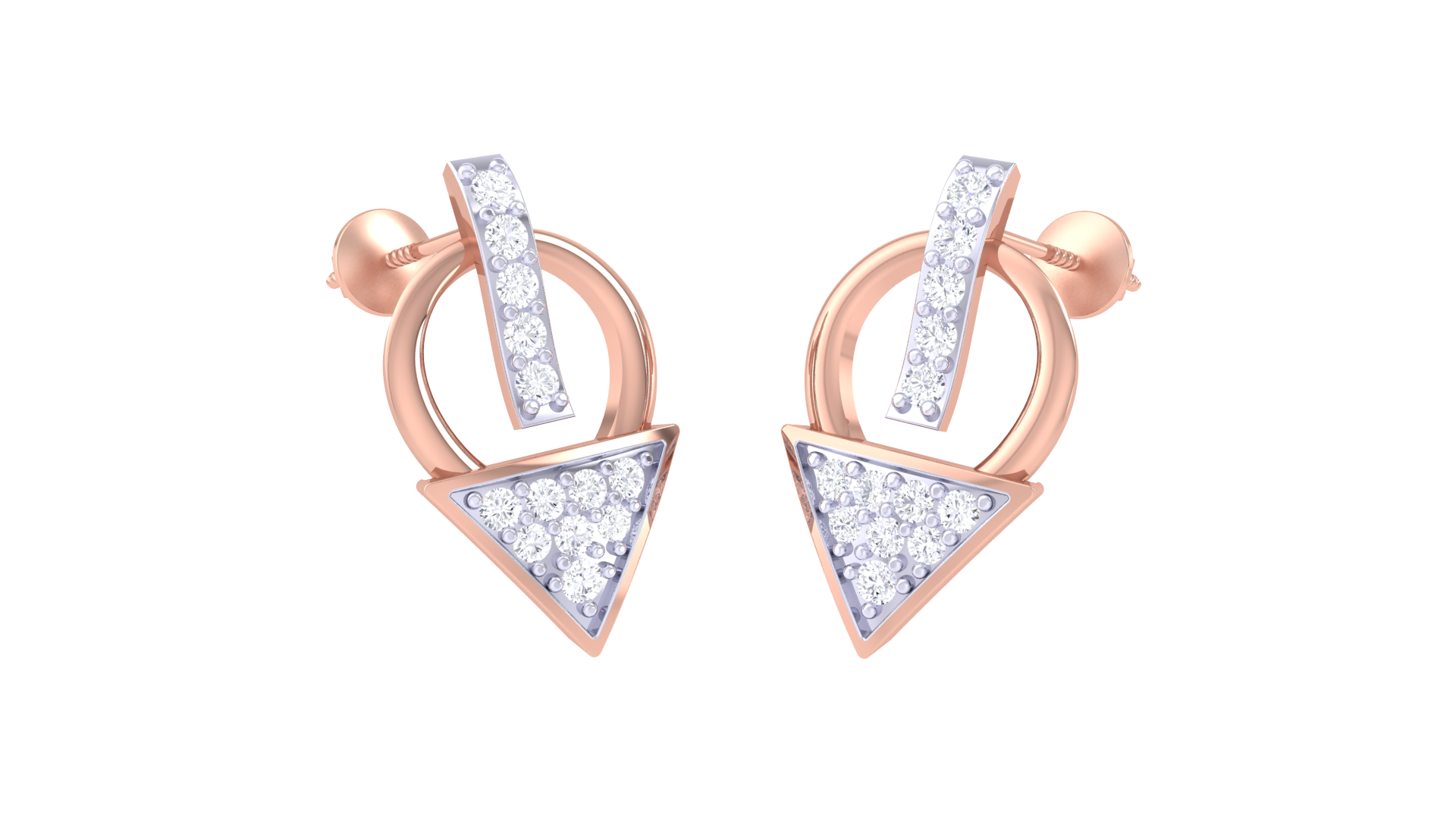 925 Silver Triangle Arrow Traditional Earrings for Girls & Women