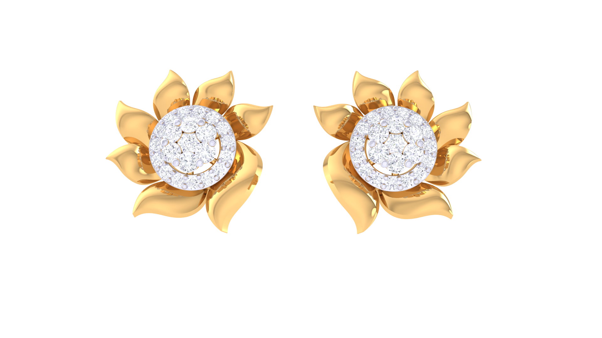 925 Silver Sun Flower Traditional Earrings for Girls & Women