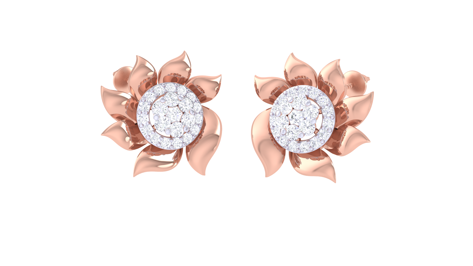 925 Silver Sun Flower Traditional Earrings for Girls & Women