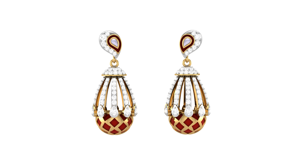 925 Silver Traditional Chandelier Earrings for Girls & Women