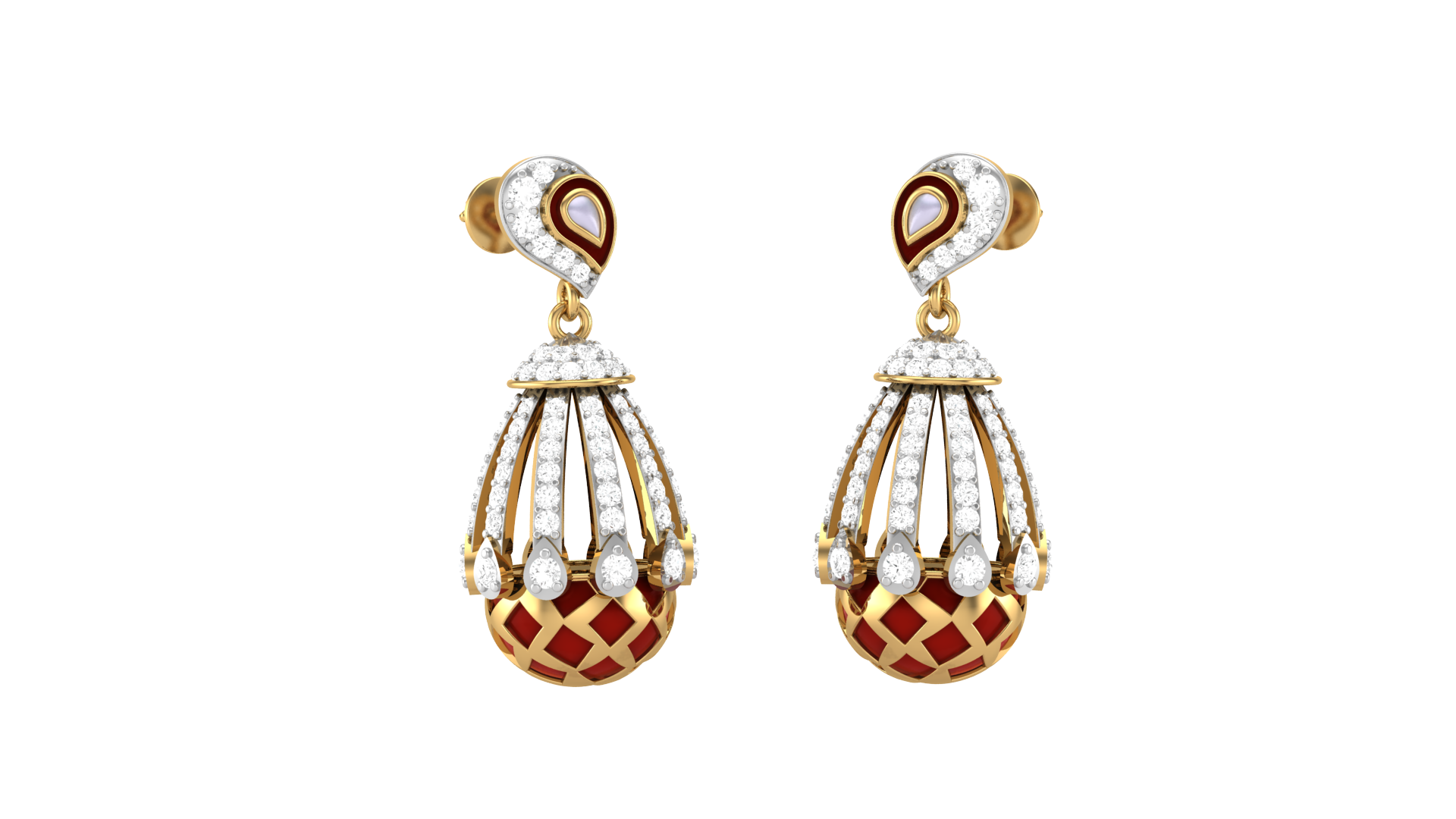 925 Silver Traditional Chandelier Earrings for Girls & Women