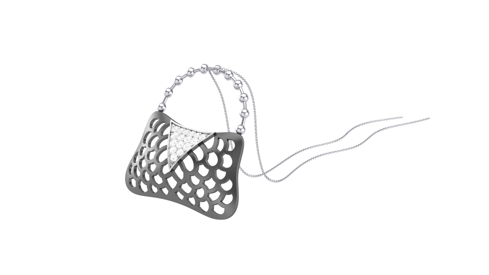 925 Silver Traditional Bag Shape Earrings for Girls & Women