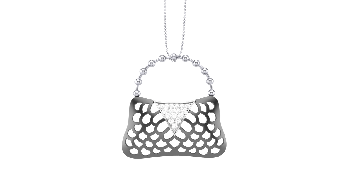 925 Silver Traditional Bag Shape Earrings for Girls & Women