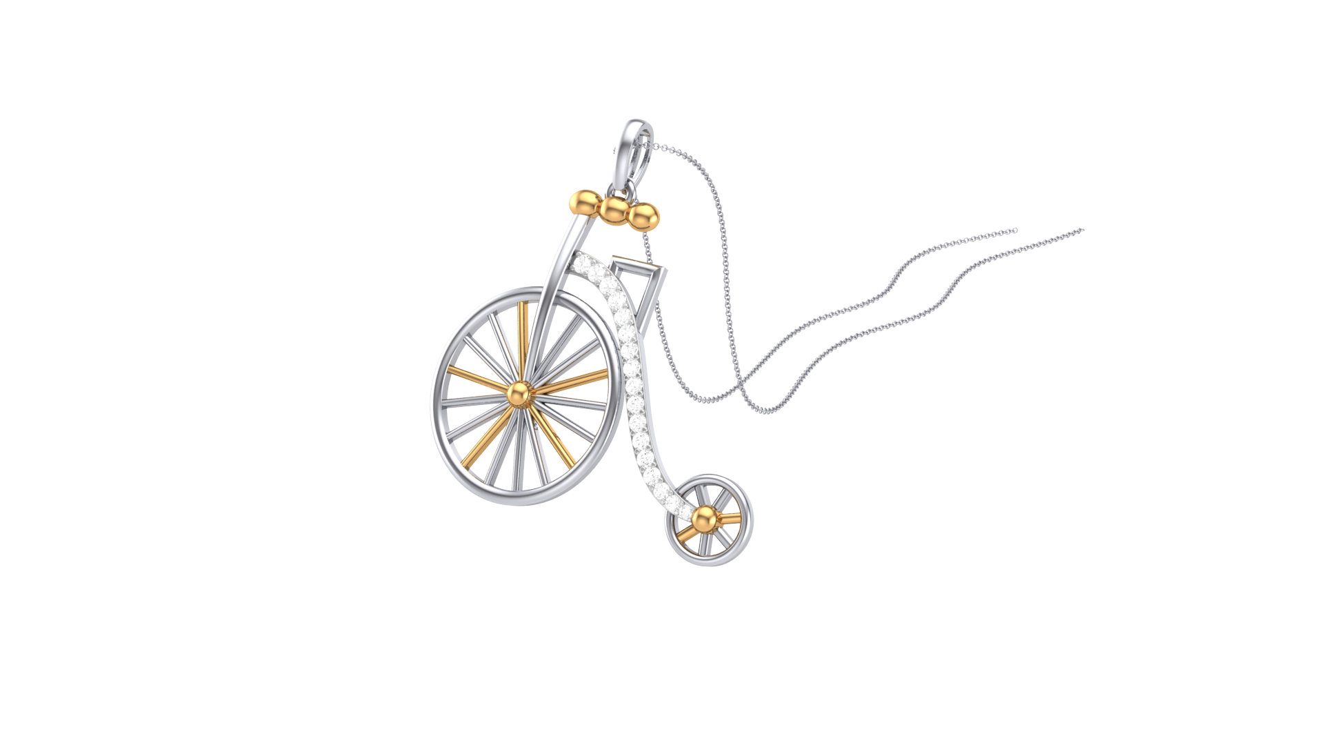 925 Silver Vintage Cycle Shape Earrings for Girls & Women