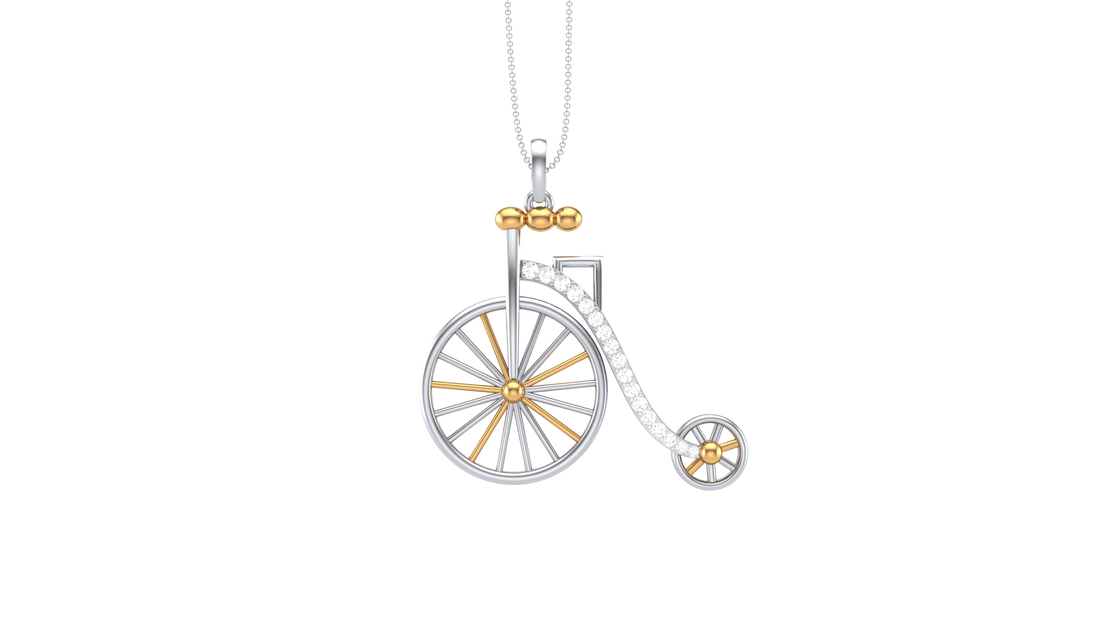 925 Silver Vintage Cycle Shape Earrings for Girls & Women