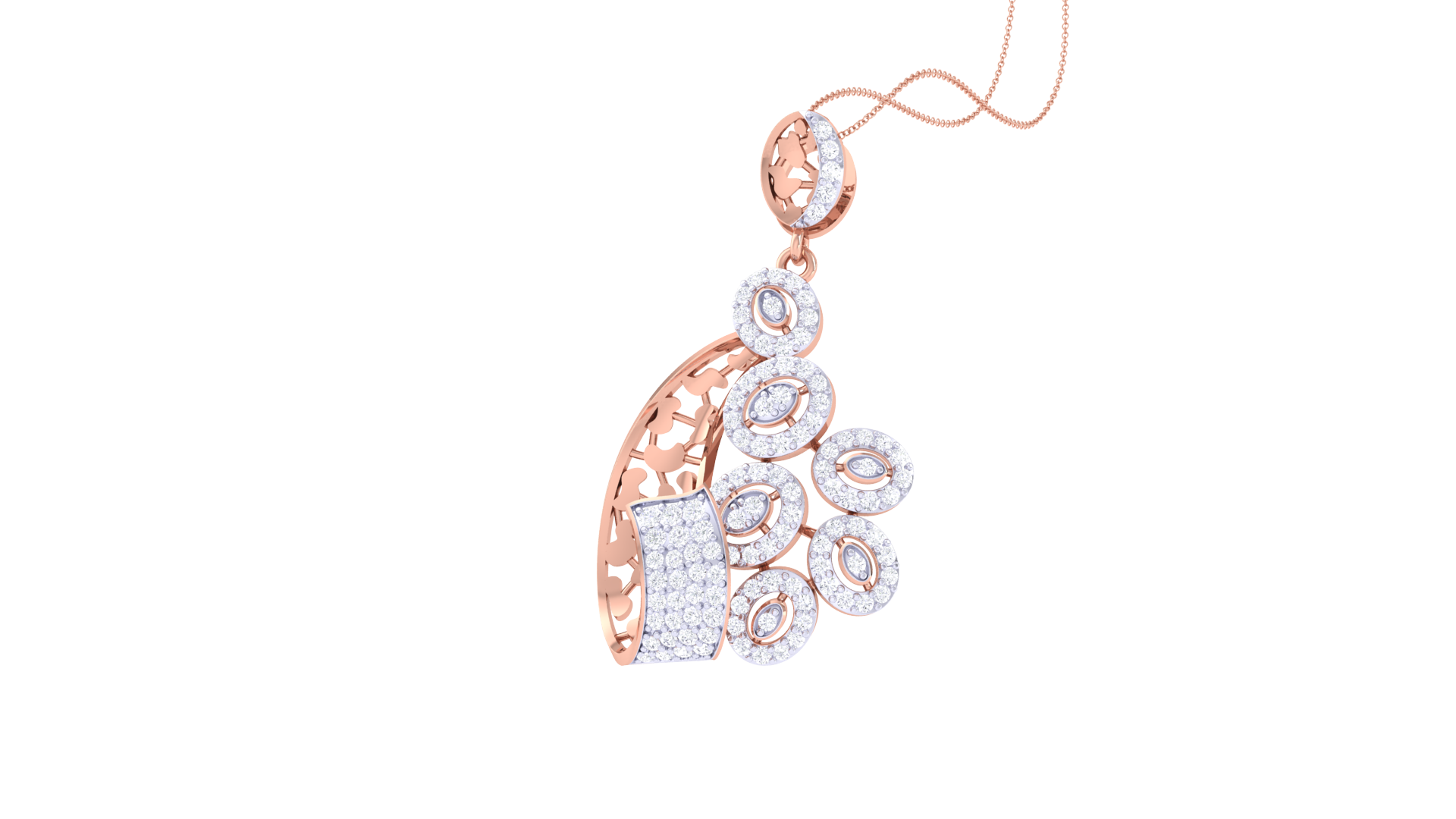 925 Silver Floral Pendant  Handmade Sterling