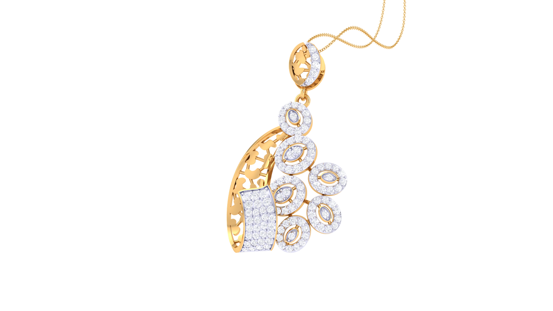 925 Silver Floral Pendant  Handmade Sterling
