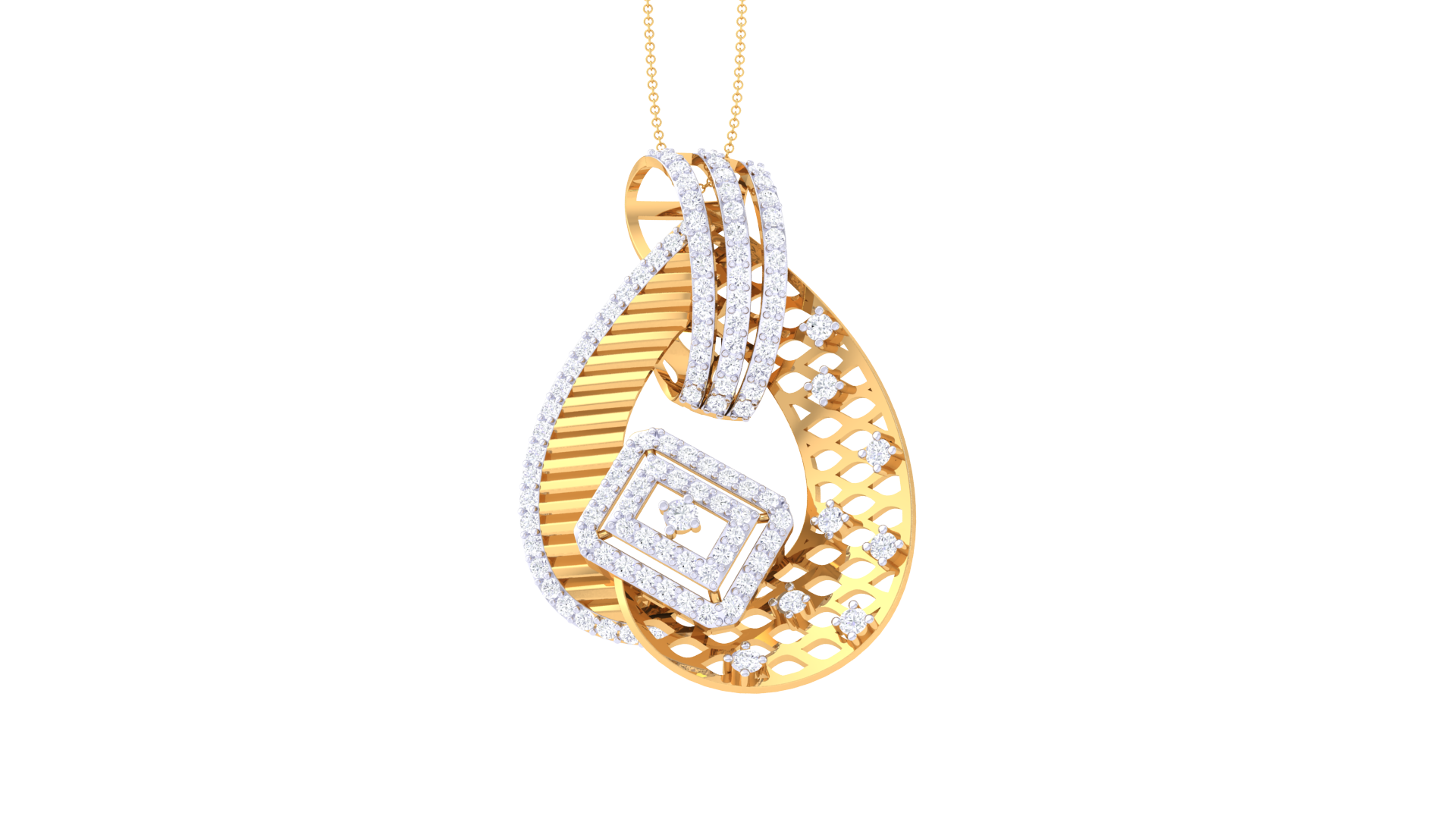 925 Silver  LunaBloom Circle Floral Pendant