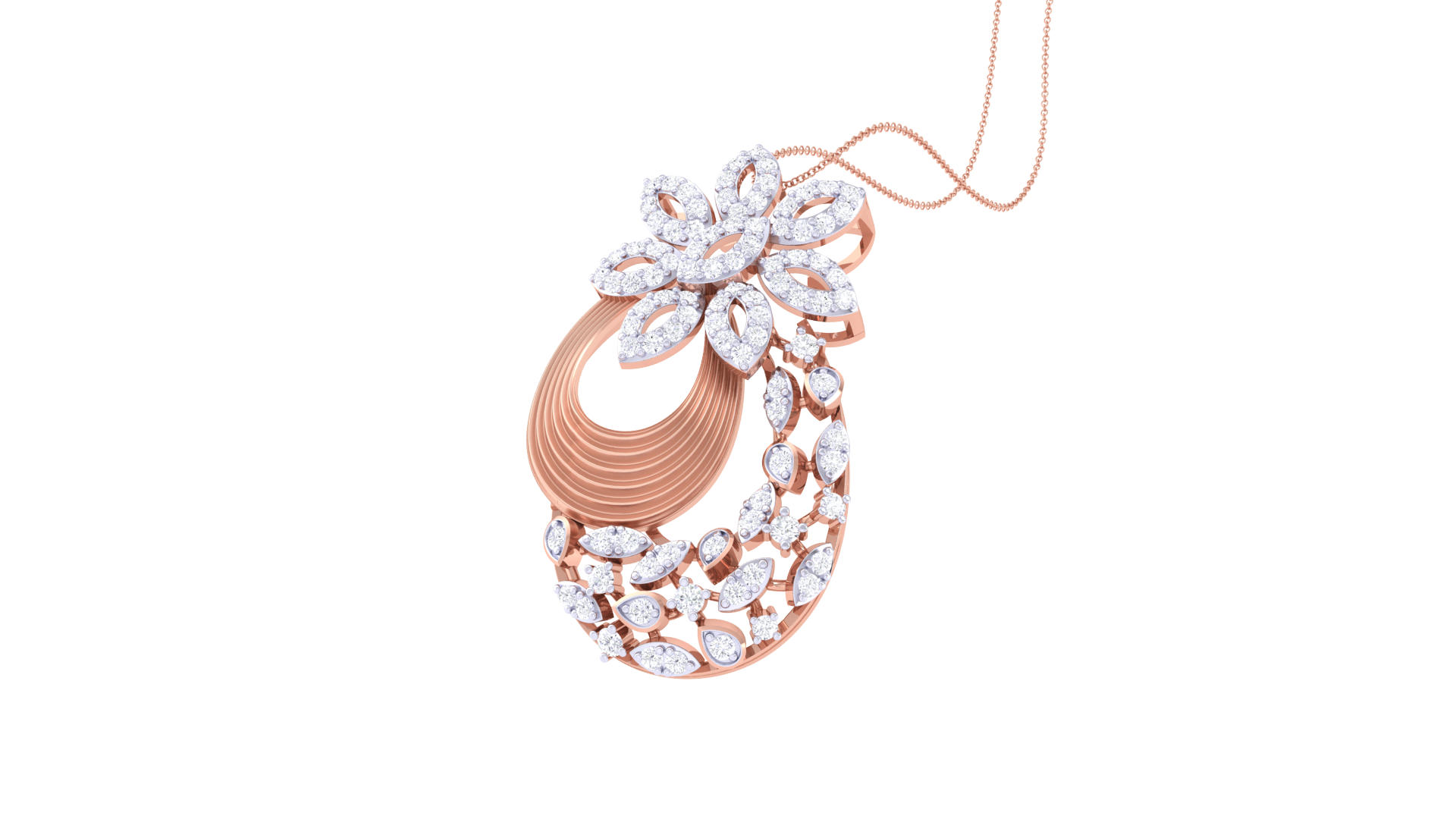 PetalShell Pendant 925 Silver – Floral Shell