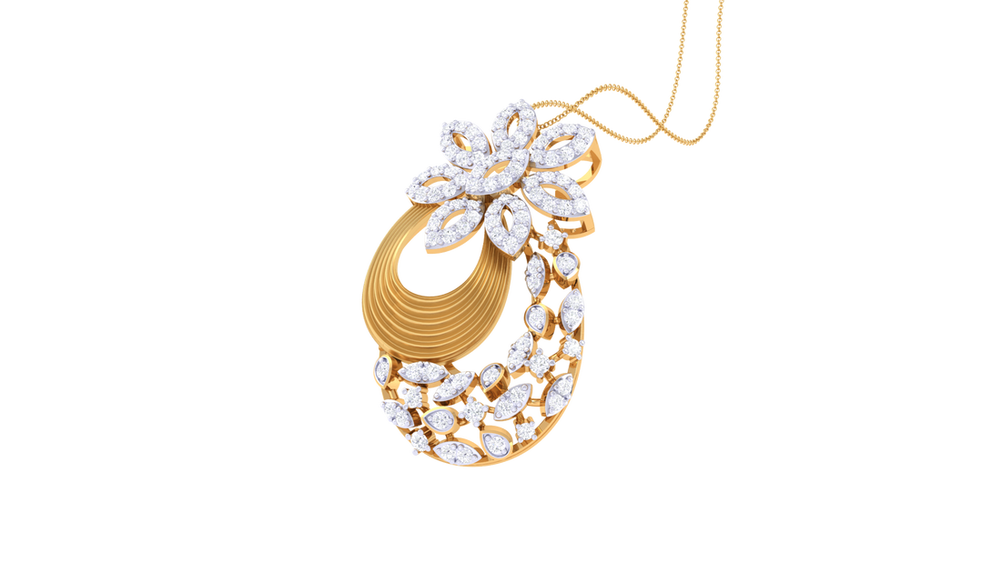 PetalShell Pendant 925 Silver – Floral Shell