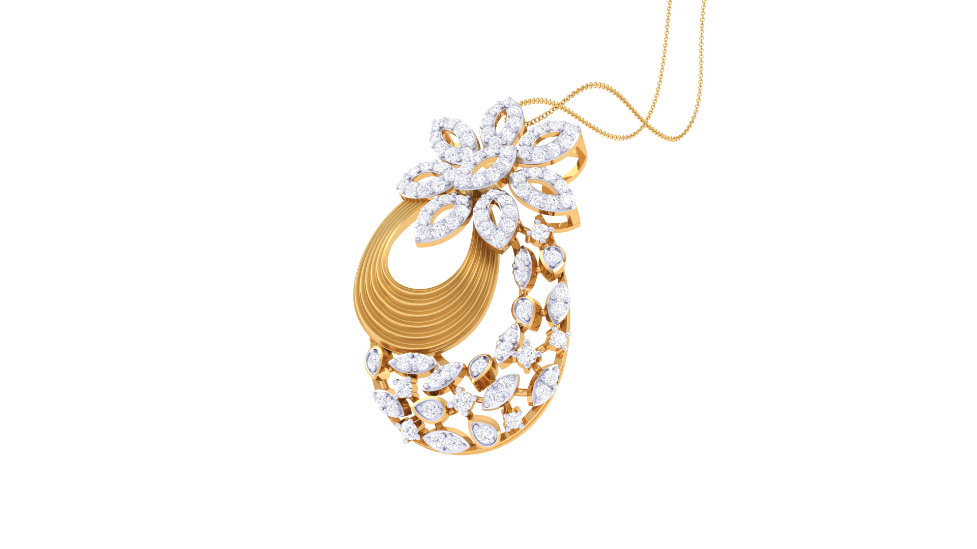 PetalShell Pendant 925 Silver – Floral Shell