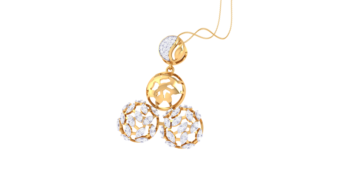925 Silver – Double Bloom Pendant