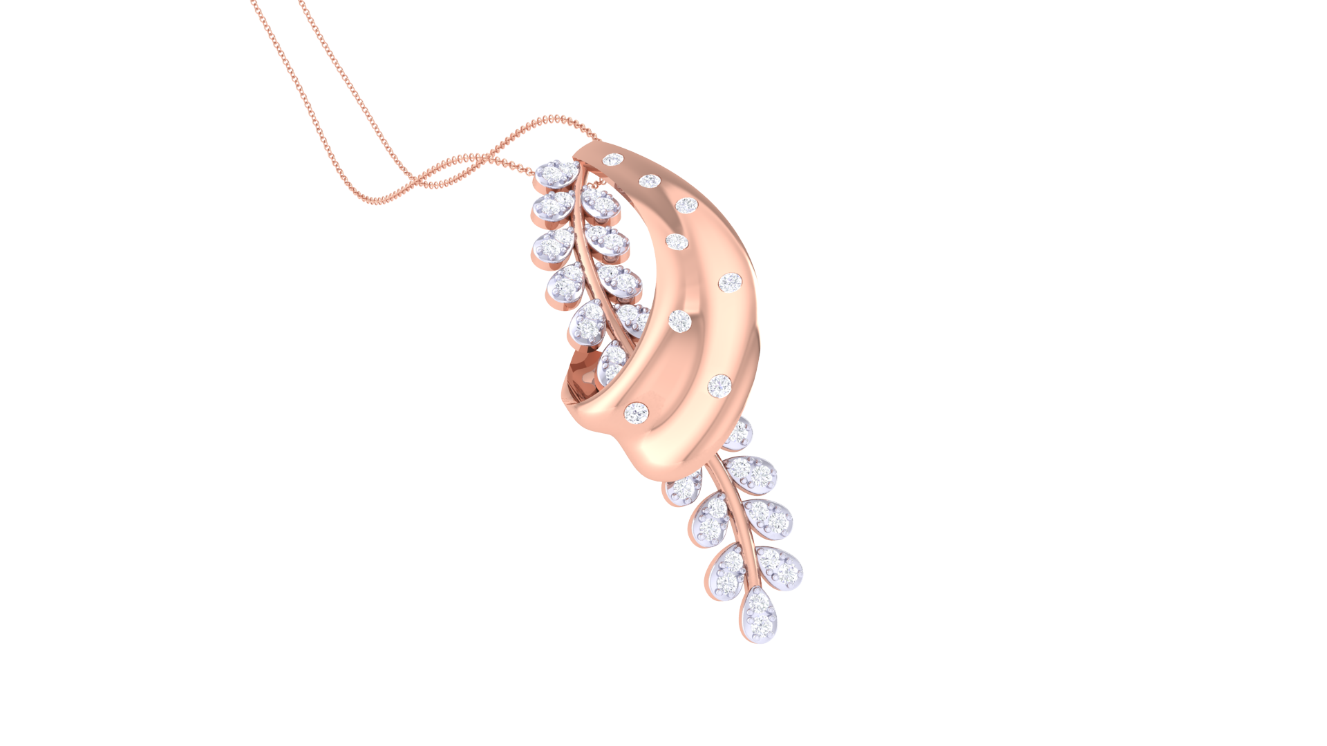 925 Silver – Leaf Pendant  Traditional Leaf