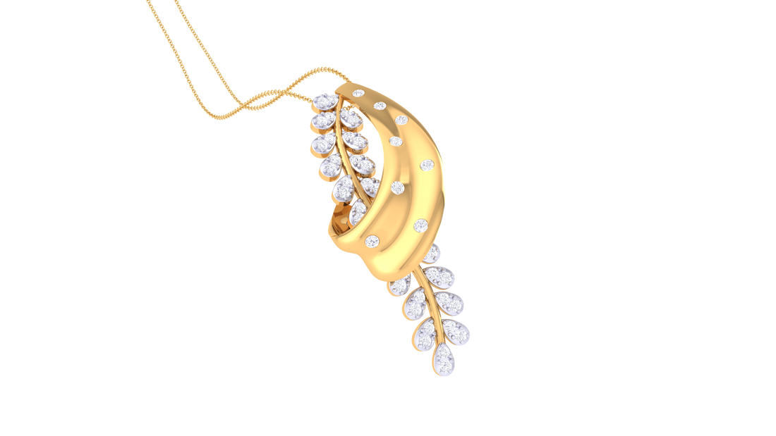 925 Silver – Leaf Pendant  Traditional Leaf