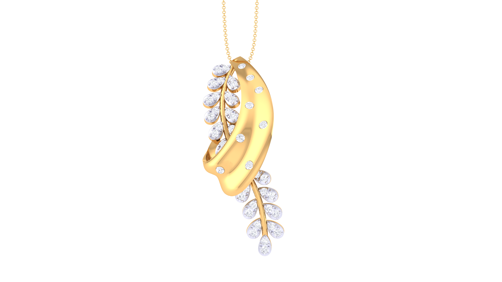 925 Silver – Leaf Pendant  Traditional Leaf