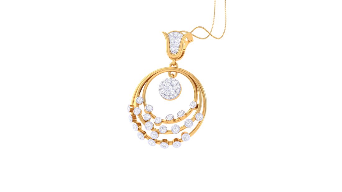 925 Silver – CircleLeaf Pendant