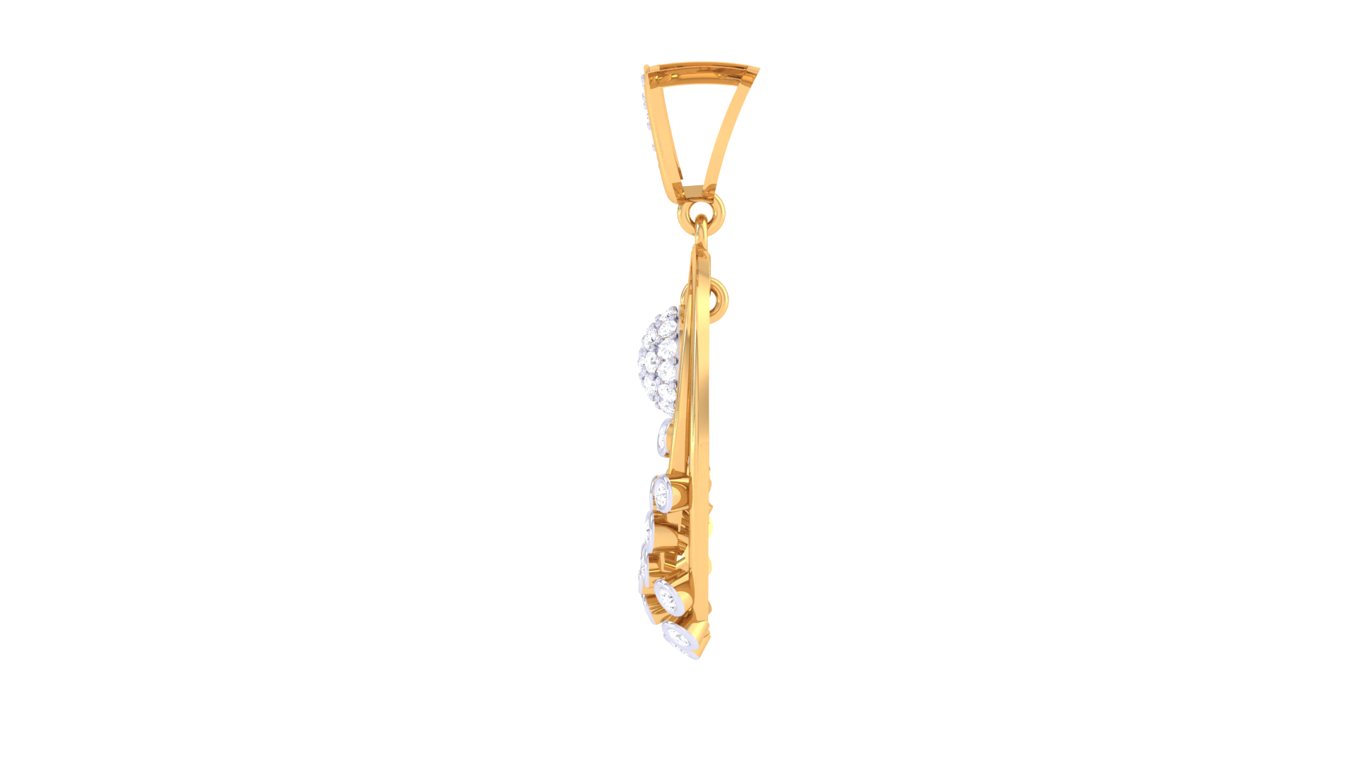 925 Silver – CircleLeaf Pendant