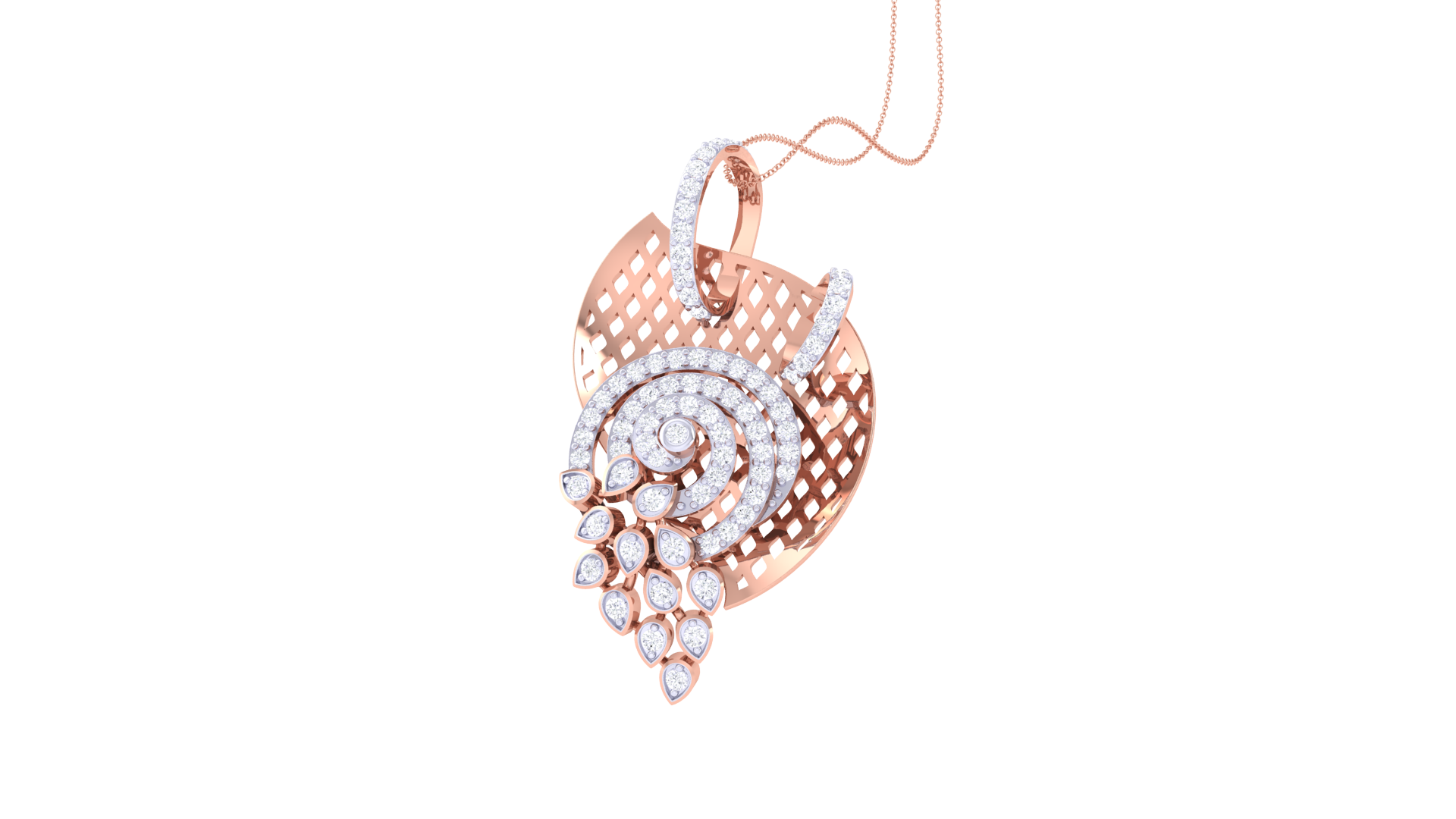 925 Silver – ShellLeaf Pendant Modern Traditional Shell Leaf