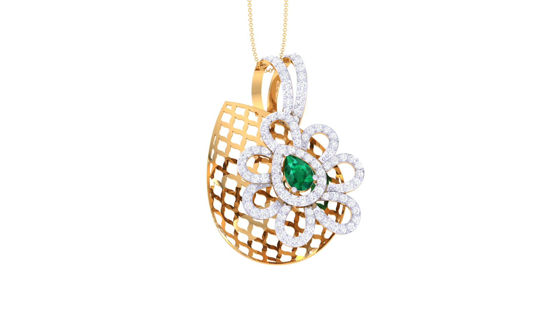 925 Silver – DiamondLeaf Pendant