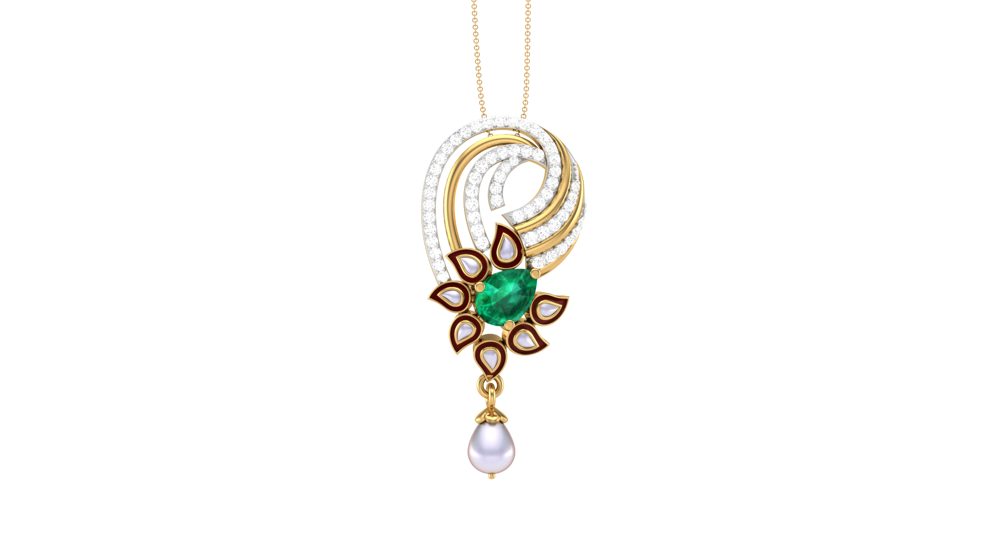 925 Silver Green Flower Traditional Earrings for Girls & Women