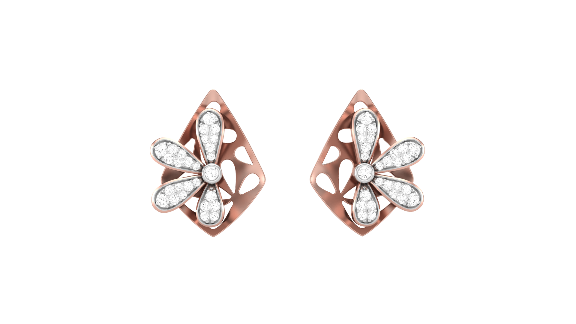 925 Silver Traditional Floral Earrings for Girls & Women