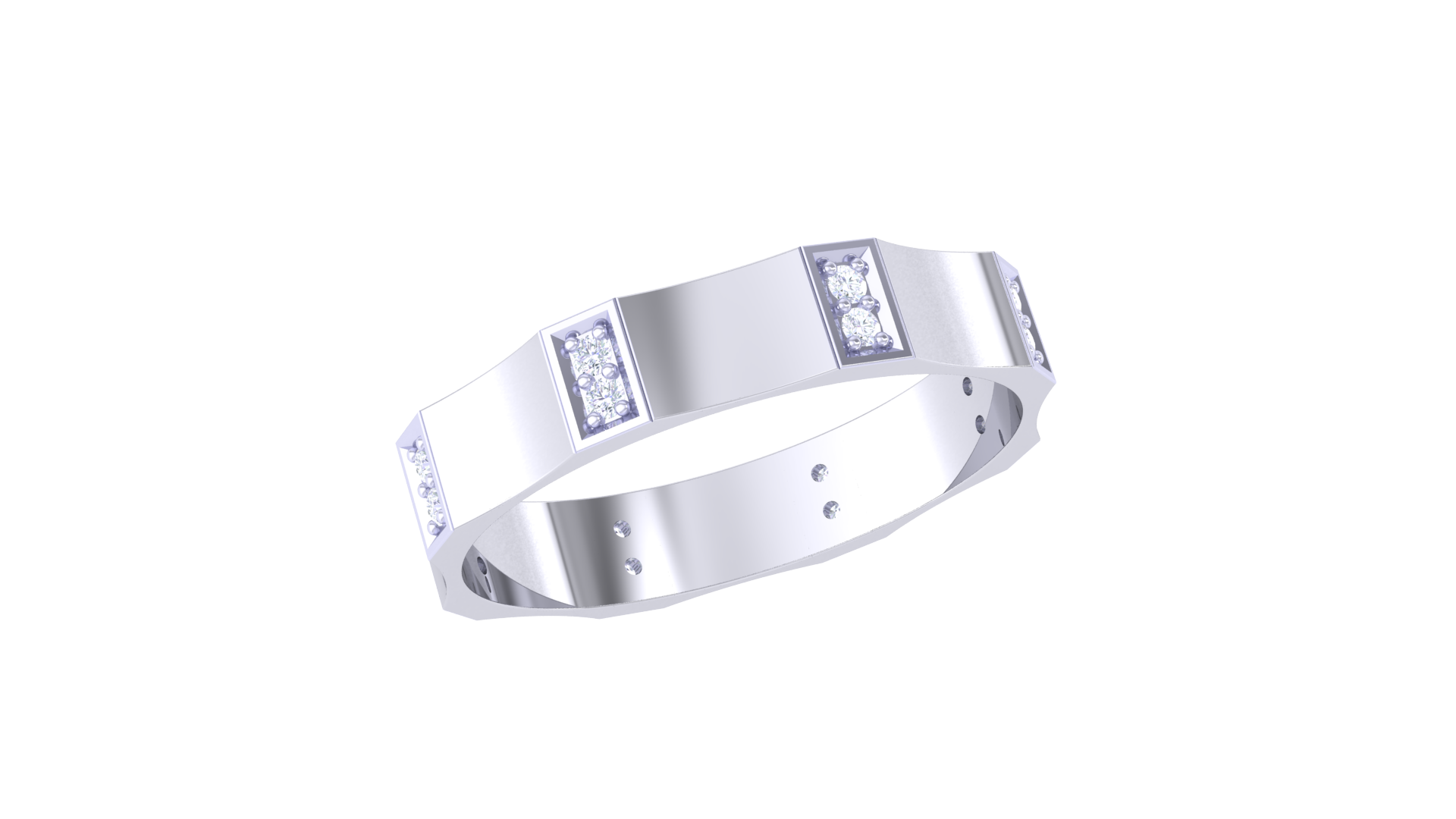 925 Silver – ClassicCouple Ring Modern Traditional Ring Set